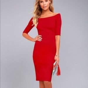 Lulus Red Bodycon Dress